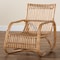 Baxton Studio Blanca Modern Bohemian Natural Rattan Accent Chair 217-12732-ZORO - alternate 4